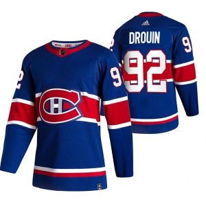 Montreal Canadiens Trikot Jonathan Drouin 92 2022 Reverse Retro Blau Authentic